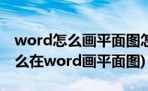 word怎么画平面图怎么用word画平面图(怎么在word画平面图)