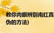 教你肉眼辨别南红真伪(教你肉眼辨别南红真伪的方法)