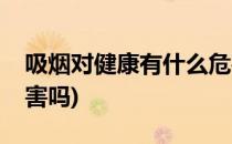 吸烟对健康有什么危害(吸烟对健康有什么危害吗)