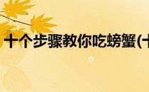 十个步骤教你吃螃蟹(十个步骤教你吃螃蟹虾)