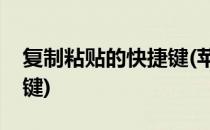 复制粘贴的快捷键(苹果电脑复制粘贴的快捷键)