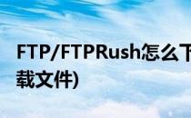 FTP/FTPRush怎么下载指定文件(使用FTP下载文件)