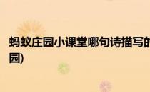 蚂蚁庄园小课堂哪句诗描写的是春雨(那首诗描写春雨蚂蚁庄园)