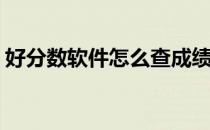 好分数软件怎么查成绩(查分数的软件是什么)