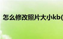 怎么修改照片大小kb(如何改变图片大小kb)