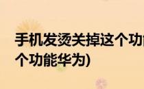 手机发烫关掉这个功能vivo(手机发烫关掉这个功能华为)