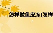 怎样做鱼皮冻(怎样做鱼皮冻水的比例)