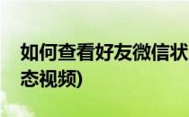 如何查看好友微信状态(如何查看好友微信状态视频)