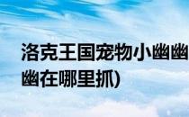 洛克王国宠物小幽幽怎么获得(洛克王国小幽幽在哪里抓)