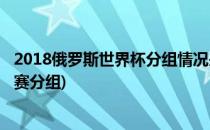 2018俄罗斯世界杯分组情况来看看(2018俄罗斯世界杯小组赛分组)