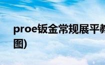 proe钣金常规展平教程(proe钣金怎么展开图)