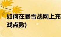 如何在暴雪战网上充值暴雪游戏点数(暴雪游戏点数)