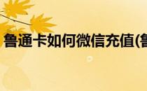 鲁通卡如何微信充值(鲁通卡怎么用手机充值)