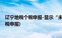 辽宁地税个税申报-显示“未将其加入可信站点”(辽宁省个税申报)