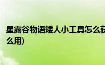 星露谷物语矮人小工具怎么获得(星露谷物语矮人小工具有什么用)