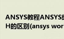 ANSYS教程ANSYS经典界面与WORKBENCH的区别(ansys workbench界面介绍)