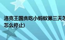 洛克王国贪吃小蚂蚁第三天怎么玩(洛克王国贪吃小蚂蚁搬运怎么停止)