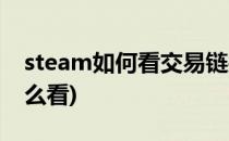 steam如何看交易链接(steam的交易链接怎么看)