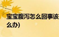 宝宝腹泻怎么回事该怎么办(小宝宝腹泻该怎么办)