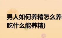 男人如何养精怎么养精吃什么可以生精养精(吃什么能养精)