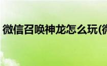 微信召唤神龙怎么玩(微信召唤神龙怎么玩的)