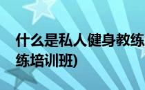 什么是私人健身教练培训(什么是私人健身教练培训班)