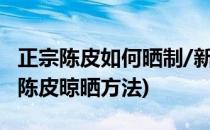 正宗陈皮如何晒制/新会陈皮的制作方法(新会陈皮晾晒方法)