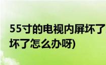 55寸的电视内屏坏了怎么办(55寸的电视内屏坏了怎么办呀)