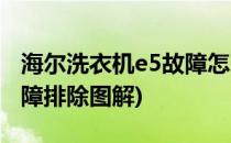 海尔洗衣机e5故障怎么处理(海尔洗衣机e5故障排除图解)