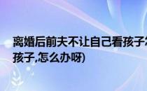 离婚后前夫不让自己看孩子怎么办(离婚后,前夫不让自己看孩子,怎么办呀)