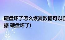 硬盘坏了怎么恢复数据可以自己动手解决了(如何恢复硬盘数据 硬盘坏了)