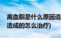 高血脂是什么原因造成的(高血脂是什么原因造成的怎么治疗)
