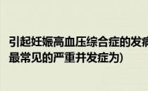 引起妊娠高血压综合症的发病原因有哪些(妊娠高血压综合征最常见的严重并发症为)