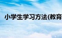 小学生学习方法(教育小学生的方法和经验)