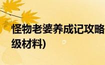 怪物老婆养成记攻略(怪物老婆养成记攻略升级材料)