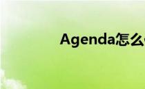 Agenda怎么修改字体大小