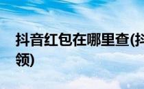 抖音红包在哪里查(抖音红包在哪里查有没有领)