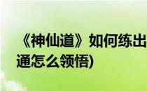 《神仙道》如何练出极品伙伴(神仙道伙伴神通怎么领悟)
