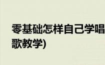 零基础怎样自己学唱歌(零基础怎样自己学唱歌教学)