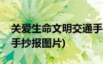 关爱生命文明交通手抄报(关爱生命文明交通手抄报图片)