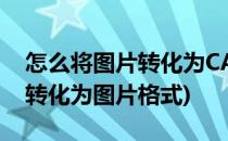 怎么将图片转化为CAD文件(怎么把cad文件转化为图片格式)