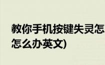 教你手机按键失灵怎么办(教你手机按键失灵怎么办英文)