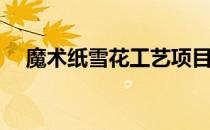 魔术纸雪花工艺项目(纸艺雪花制作过程)