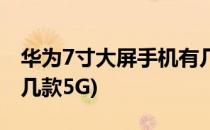 华为7寸大屏手机有几款(华为7寸大屏手机有几款5G)