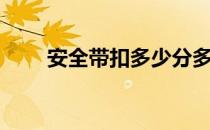安全带扣多少分多少钱（安全带扣）