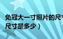 免冠大一寸照片的尺寸是多少（大一寸照片的尺寸是多少）