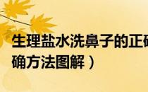 生理盐水洗鼻子的正确方法图解（洗鼻子的正确方法图解）