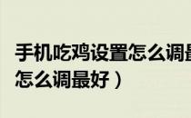 手机吃鸡设置怎么调最好图片（手机吃鸡设置怎么调最好）