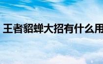 王者貂蝉大招有什么用（貂蝉大招有什么用）