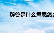 辟谷是什么意思怎么读（辟谷是什么）